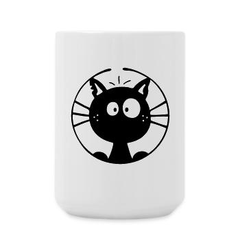 Cute Cat - Large Mug 440 ml - white - Front