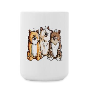Icelandic Sheepdog Team - Large Mug 440 ml - white - Front