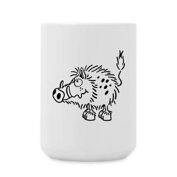 Happy Wild Boar - Large Mug 440 ml - white - Front