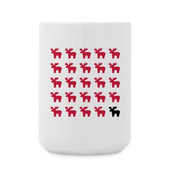 Moose Moose Pattern I Noël - Grande tasse 440 ml - blanc - Devant