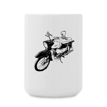 | étoiles | rda Cyclomoteur | Camion | Technologie - Grande tasse 440 ml - blanc - Devant