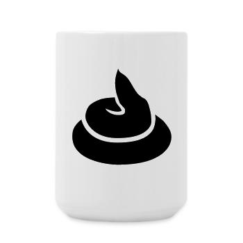 Scheißhaufen - Große Tasse 440 ml - Weiß - Vorne