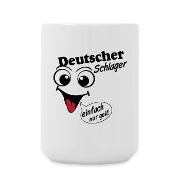 Schlager Party , Schlager Musik , einfach nur geil - Große Tasse 440 ml - Weiß - Vorne