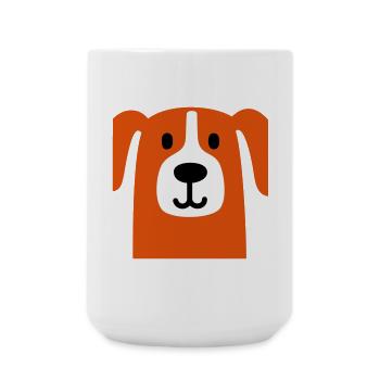 Cute dog - Large Mug 440 ml - white - Front