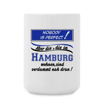 Hamburg , Tradition , Fußball Fan , Nobody (25) - Große Tasse 440 ml - Weiß - Vorne