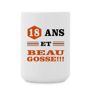18 ANS ET BEAU GOSSE - Grande tasse 440 ml - blanc - Devant