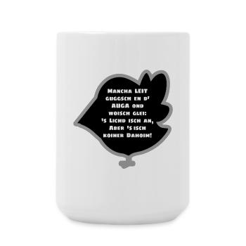 SWABIAN SAYING - Large Mug 440 ml - white - Front