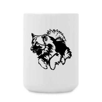Wolfsspitz - Large Mug 440 ml - white - Front
