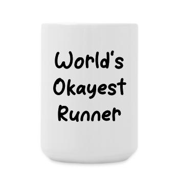 World's okayest Runner - Large Mug 440 ml - white - Front