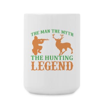 Mythos Jäger Motiv auf Kleidung - Große Tasse 440 ml - Weiß - Vorne