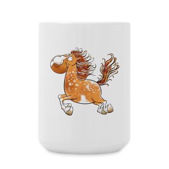 Flottes Pferd I Pferdemotiv Fun - Large Mug 440 ml - white - Front