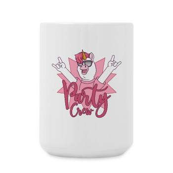 Party Crew Unicorn - Large Mug 440 ml - white - Front