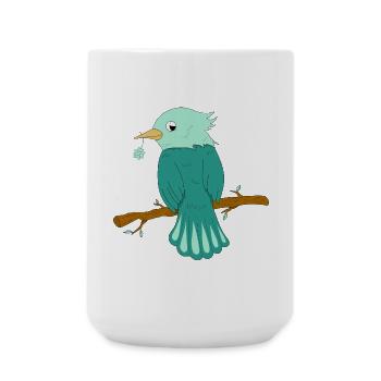 Porte-bonheur - Grande tasse 440 ml - blanc - Devant