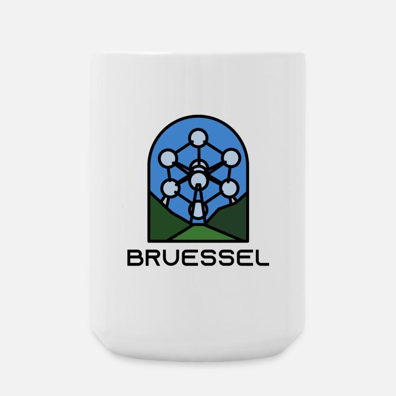 Brüssel - Große Tasse 440 ml - Weiß