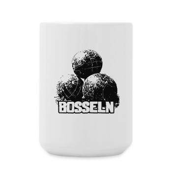 Bosseln | 3 Bossel Kugeln | Boßeln - Große Tasse 440 ml - Weiß - Vorne