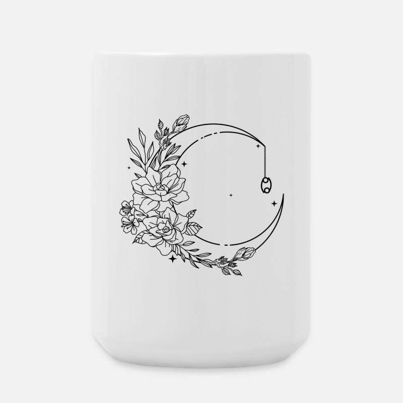 Krebs Astrologie - Große Tasse 440 ml - Weiß