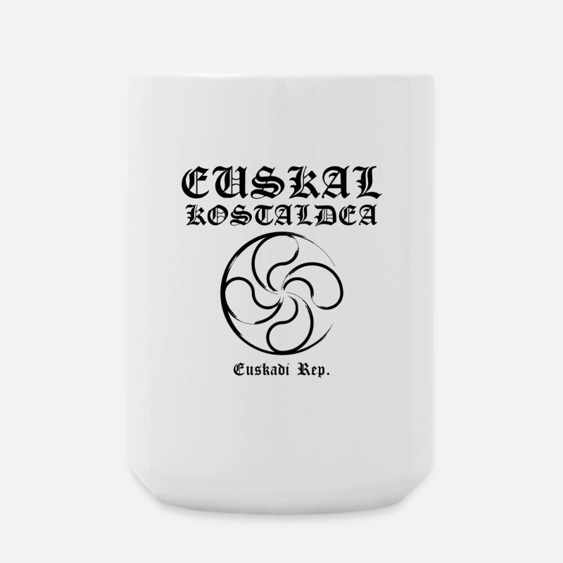 Croix Basque - Grande tasse 440 ml - blanc