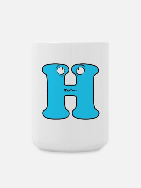 H - Large Mug 440 ml - white