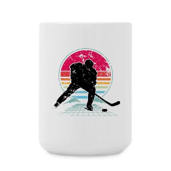 Hockey sur glace - Grande tasse 440 ml - blanc - Devant