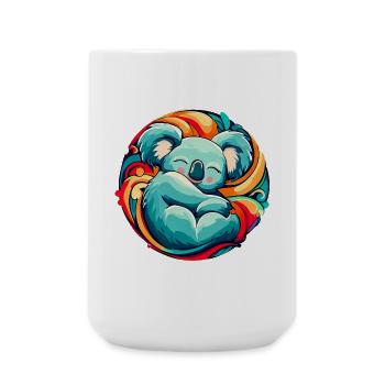 Koala schläft - Große Tasse 440 ml - Weiß - Vorne