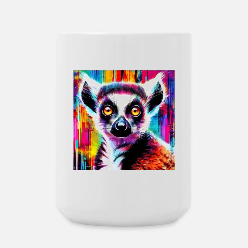 Lemur - Große Tasse 440 ml - Weiß