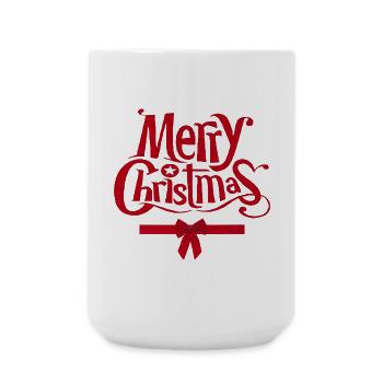 Christmas, Merry Christmas, Merry Christmas - Large Mug 440 ml - white - Front
