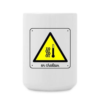 En chaleur - Grande tasse 440 ml - blanc - Devant