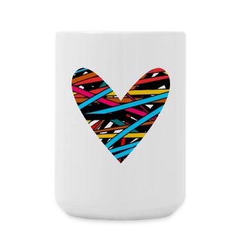 VALENTINSTAG. Junggesellinnenabschied. ICH LIEBE DICH. ICH LIEBE DICH. LIEBE - Große Tasse 440 ml - Weiß - Vorne