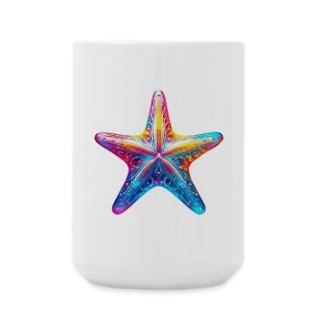 Seestern - Große Tasse 440 ml - Weiß - Vorne