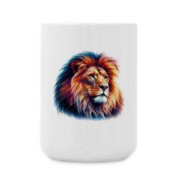 Lion - Large Mug 440 ml - white - Front