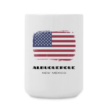 Albuquerque, New Mexico, USA - Große Tasse 440 ml - Weiß - Vorne