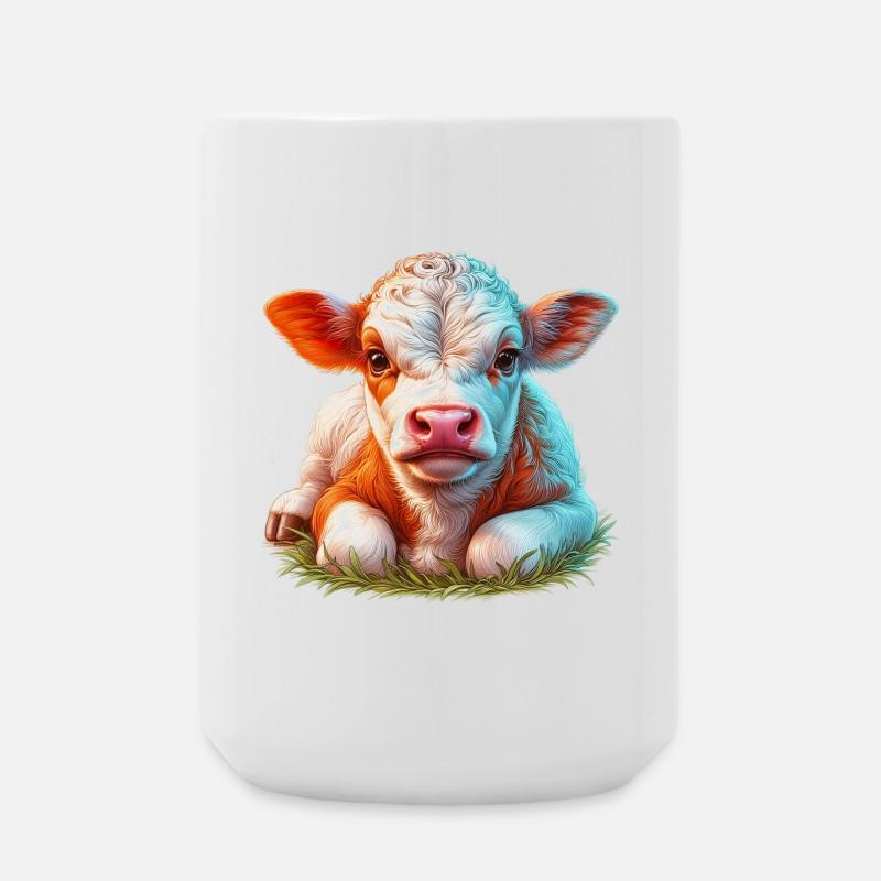 Vache - Grande tasse 440 ml - blanc