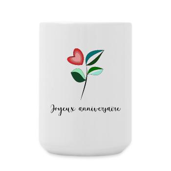 ALLES GUTE ZUM GEBURTSTAG. ALLES GUTE ZUM GEBURTSTAG. JAHRESTAG. - Große Tasse 440 ml - Weiß - Vorne