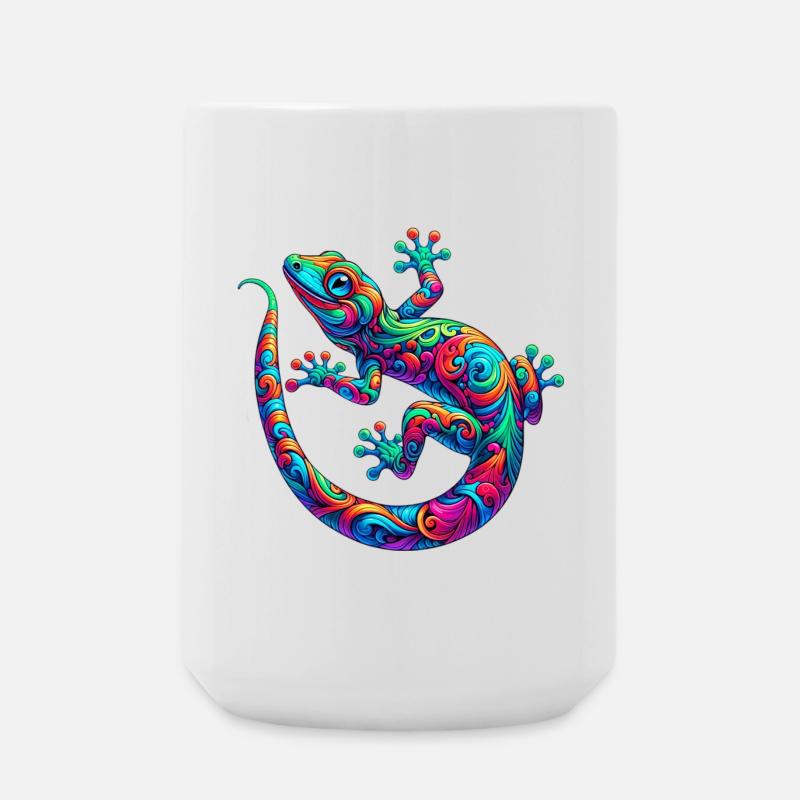 Gecko - Große Tasse 440 ml - Weiß