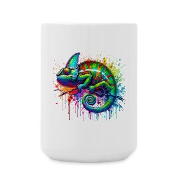 Caméléon - Grande tasse 440 ml - blanc - Devant