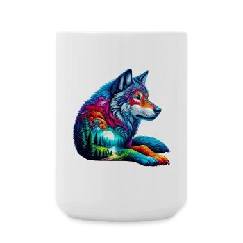Loup - Grande tasse 440 ml - blanc - Devant