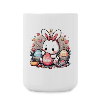 Easter preparations - Large Mug 440 ml - white - Front