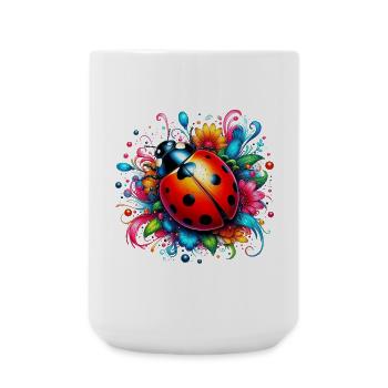 Coccinelle - Grande tasse 440 ml - blanc - Devant