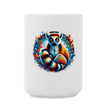 Lémurien - Grande tasse 440 ml - blanc - Devant