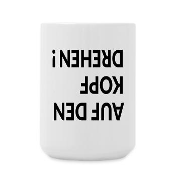 AUF DEN KOPF DREHEN - TRANSFORMATION - Große Tasse 440 ml - Weiß - Vorne