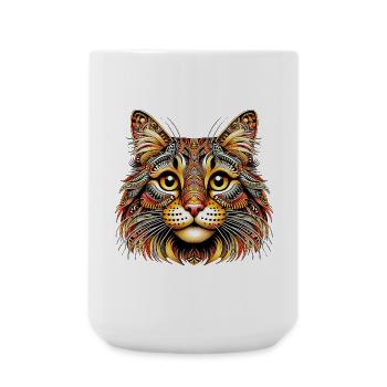 Chat - Grande tasse 440 ml - blanc - Devant
