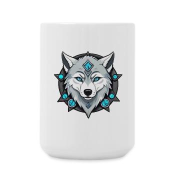 Loup de glace - Grande tasse 440 ml - blanc - Devant