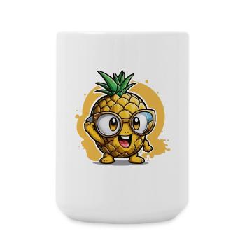 Petit ananas - Grande tasse 440 ml - blanc - Devant