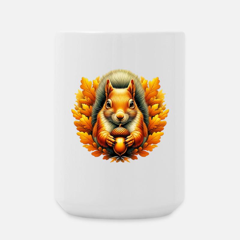 Eichhörnchen - Große Tasse 440 ml - Weiß