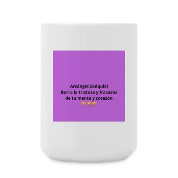 Archangel Zadkiel: Healthy Mind and Heart - Large Mug 440 ml - white - Front