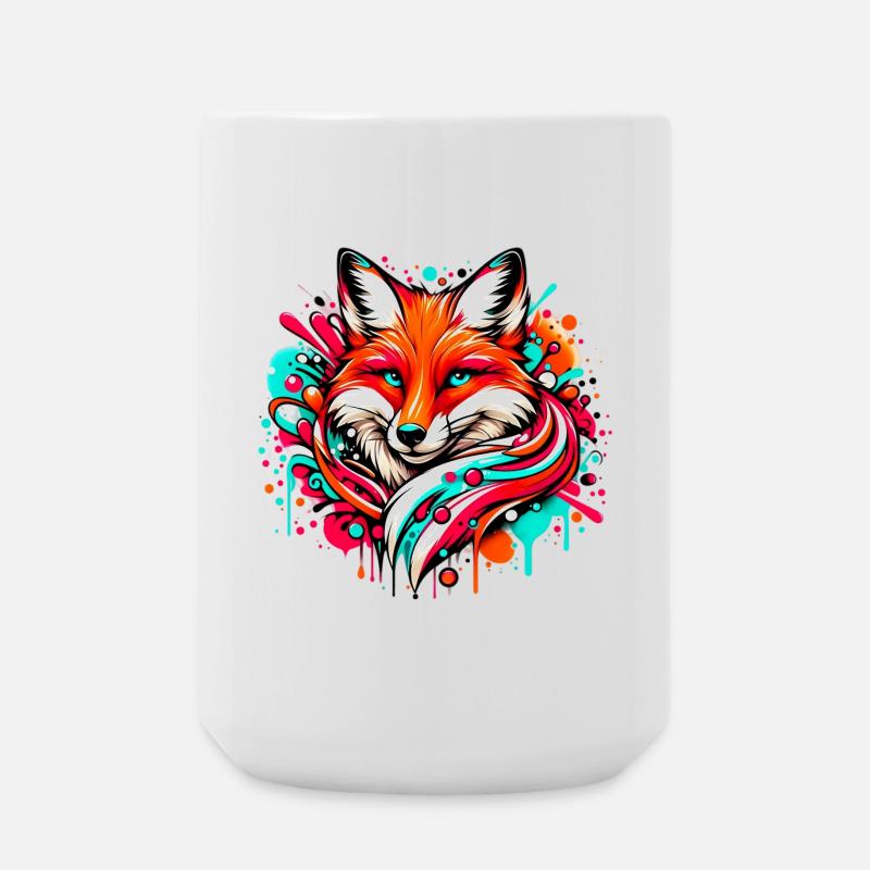 Fuchs - Große Tasse 440 ml - Weiß