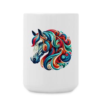 Horse - Large Mug 440 ml - white - Front