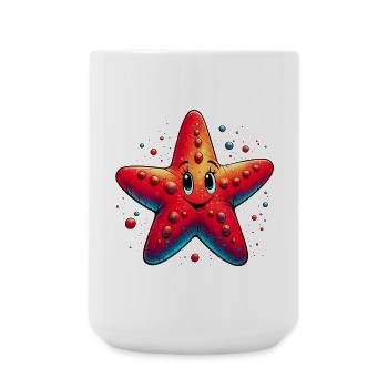 Seestern - Große Tasse 440 ml - Weiß - Vorne
