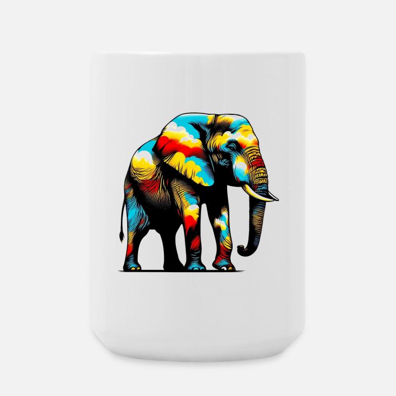 Elephant - Large Mug 440 ml - white