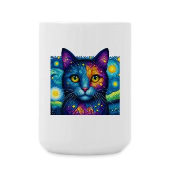 Cat - Large Mug 440 ml - white - Front